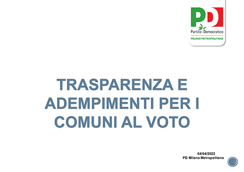 Vademecum comuni al voto 2022